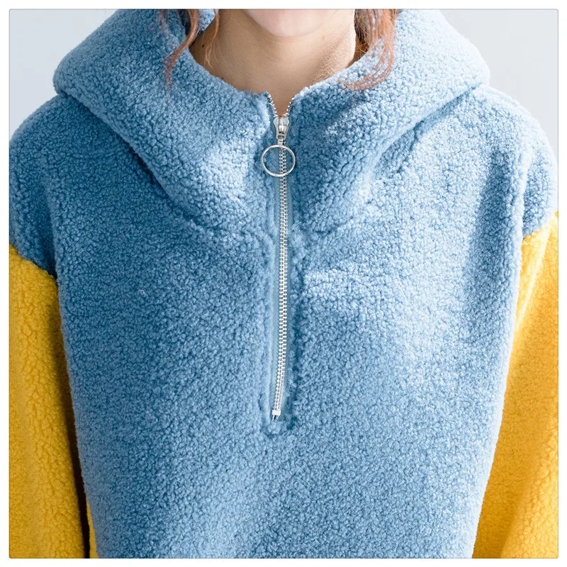 2018 Autumn Winter Fashion Hoodid Big Size Loose Women Thick Pullover Jl-shmf005