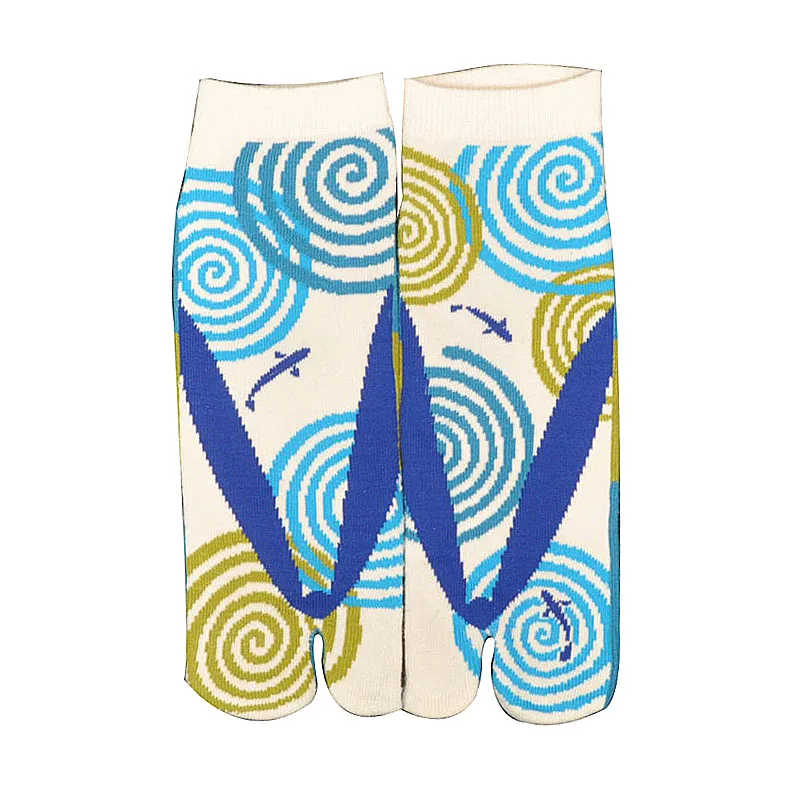 Унисекс двумя пальцами носки, японский стиль, хлопок, носки с пальцами ...