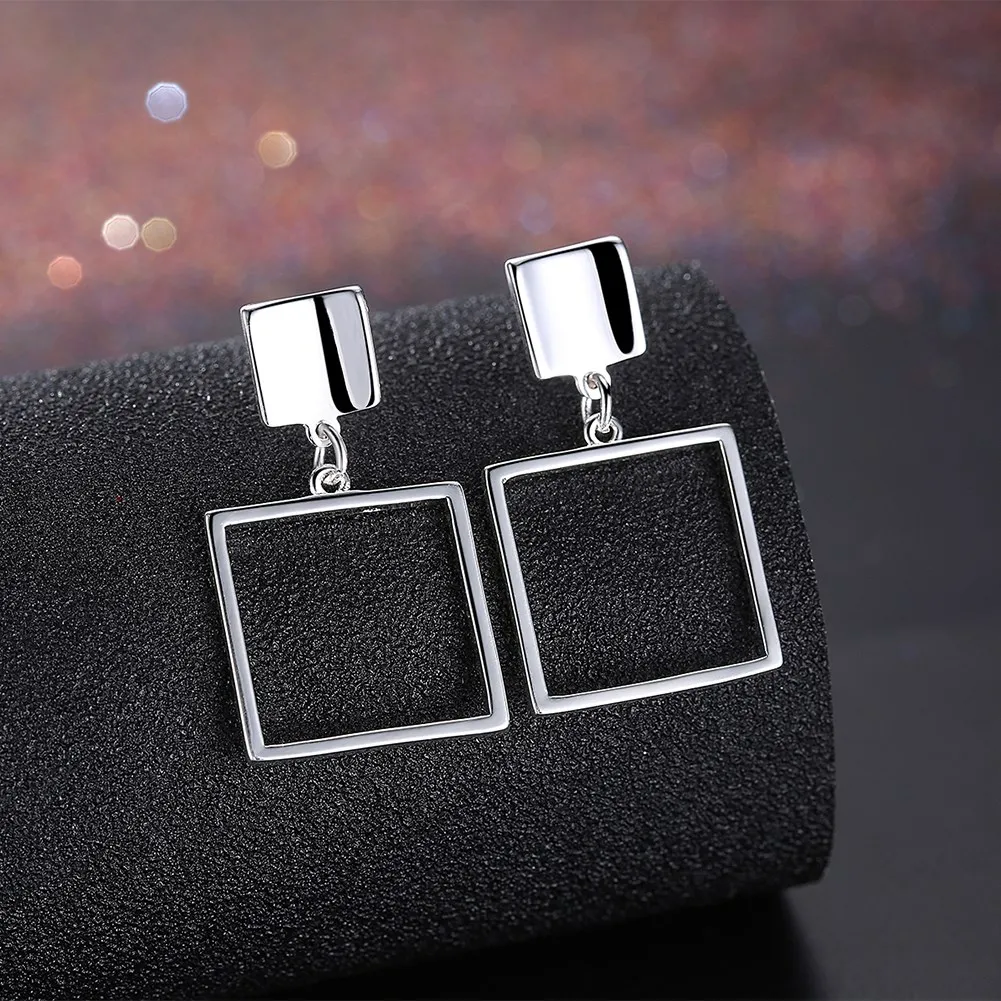 

Hyperbole Design Fashion Jewelry Silver Plated Stud Earrings For Women Wedding Jewelry Jewellery Supplier Popular Earrings