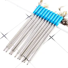 10 шт. Горячая 0,5 мм металлическая ручка с кристаллами заправляемая Шариковая ручка для письма высокого качества