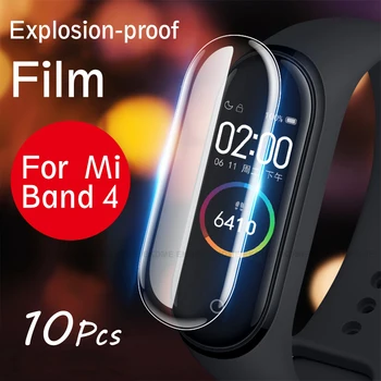 

10Pcs Soft Protective Film For Xiaomi Mi Band 4 Strap Wristband Bracelet Full Screen Protector Film For Xiomi Band4 Mi Band 4