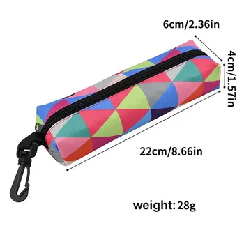 

Waterproof Crocheting Supplies Printed Round Storage Bag with Handle Zip Mesh Pouch Dropshipping FAS