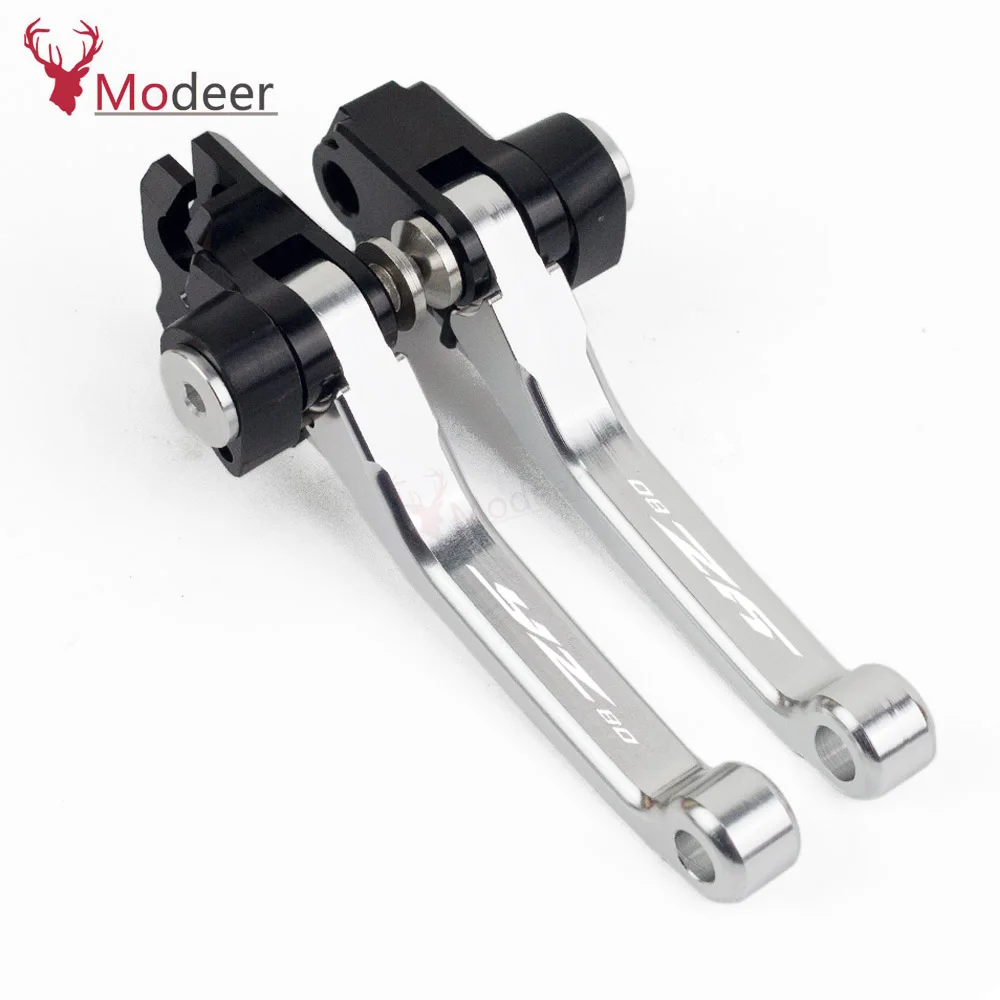 Motocross CNC Pit bike Foldable Handle Brake Clutch Levers For YAMAHA YZ80 YZ85 YZ80 85 2015 2016 2017 2018 2019 (6)