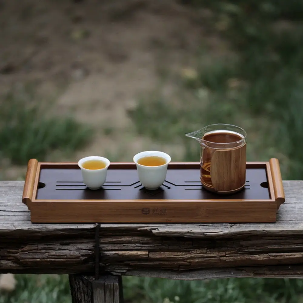 Семейный китайский чай Gongfu бамбуковый столик поднос для воды 39x13 см|tray serving|tray