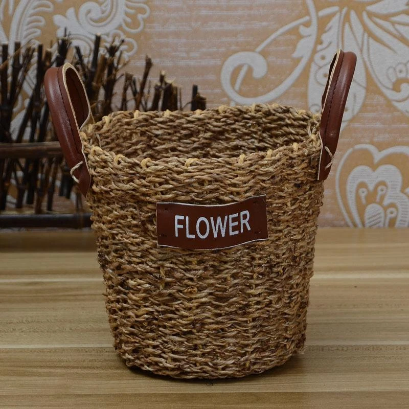 Cestas de paja para plantas, decoraciones el hogar, cesta de almacenamiento de productos al mayor|basket storage|straw basketstraw baskets wholesalers - AliExpress