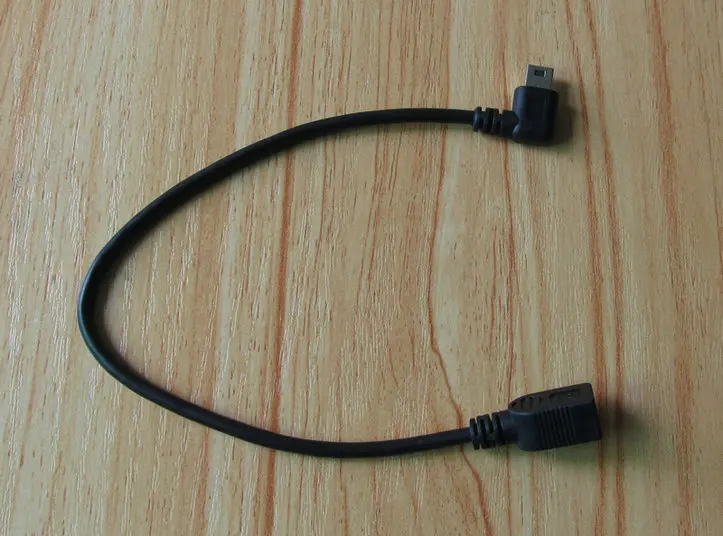 1 шт. короткий переходник Mini usb b мама с прямым на мини папа 5 контактов 90 левый угол