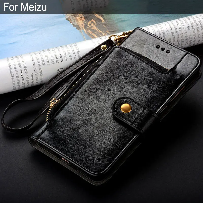 Case for Meizu M2 M3 M5 M6 Note mini M8 Lite M5C MX6 M15 M6S M6T U10 luxury fashion Leather case coque Stand Wallet bag funda