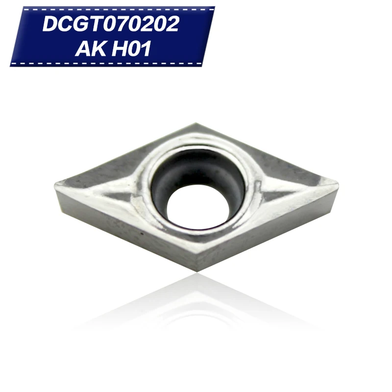 10 шт. DCGT070202 AK H01 DCGT21.50.5 алюминиевый резак лезвие вставка для режущего инструмента