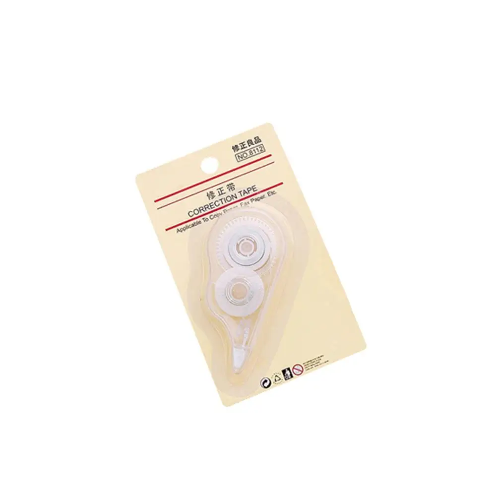

Small Size Transparent White Push Correction Tape Office School Students Stationery