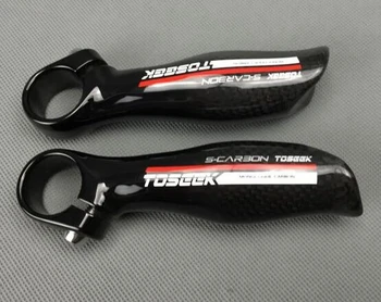 

TOSEEK Handlebar Bar End Full Carbon Fiber 110g 1 Pair Mountain Bike MTB Bicycle Cycling handlebar