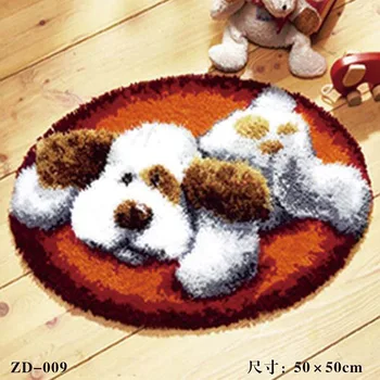 

ZD009 Ground Mat Cushion Latch Hook Kit Embroidery DIY Craft Cross Stitch Needlework Embroidery Counted Cross-Stitching Kit Set