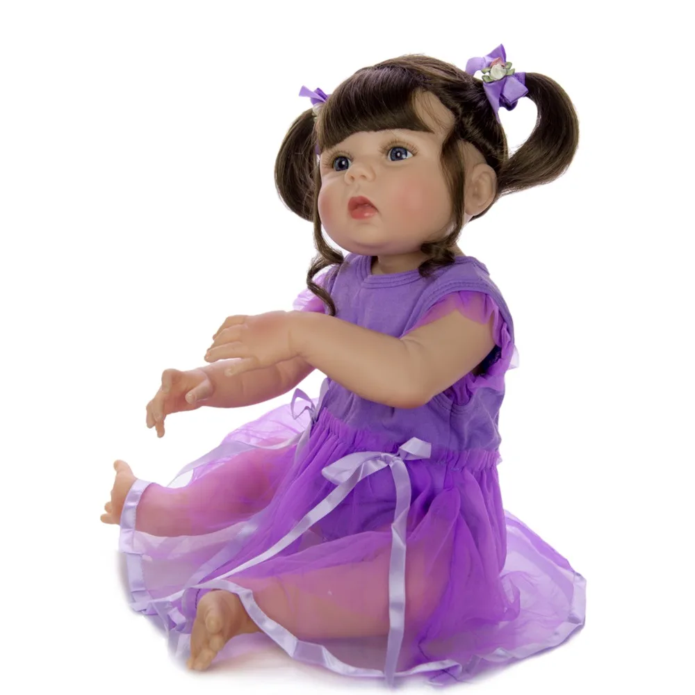 Дизайн 2" 57 см Кукла реборн для девочки все силиконовые тела реалистичные Reborn Bonecas дети подарки на день рождения модный подарок