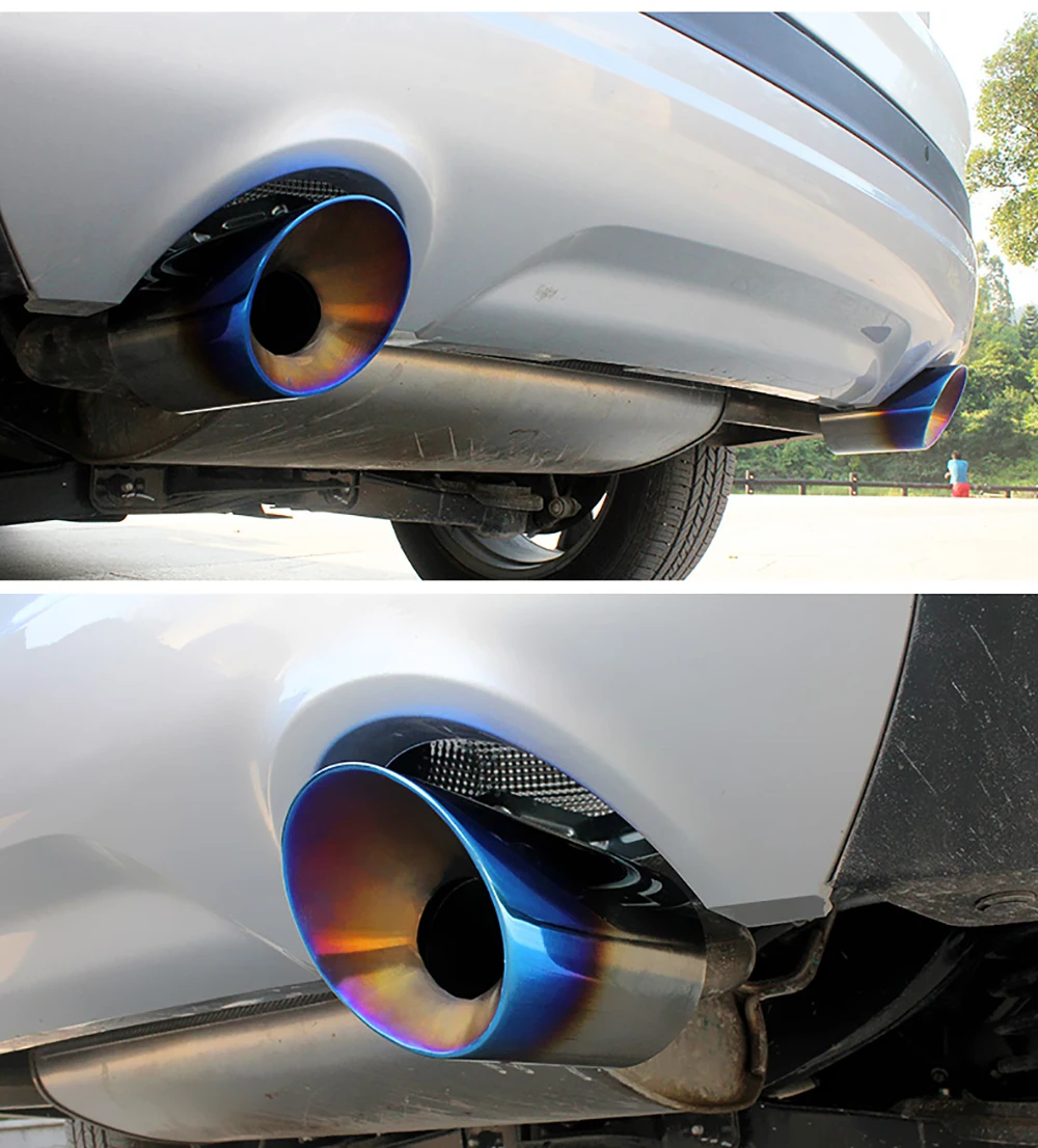 Для Ford Kuga ESCAPE 2013- автомобиль выхлопной трубы наконечник глушитель труб протектор Универсальный выхлопной трубы выпускное сопло класса 1 шт