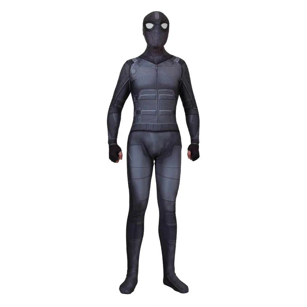 Spider-man Noir Cosplay Costume Black Jacket Superhero Halloween Party Outfit 