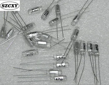 

50PCS Free Shippi 50V470PF 471J PS polystyrene film capacitance.