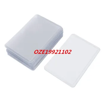 

Office School Clear Plastic Horizontal Business ID Badge Card Holder