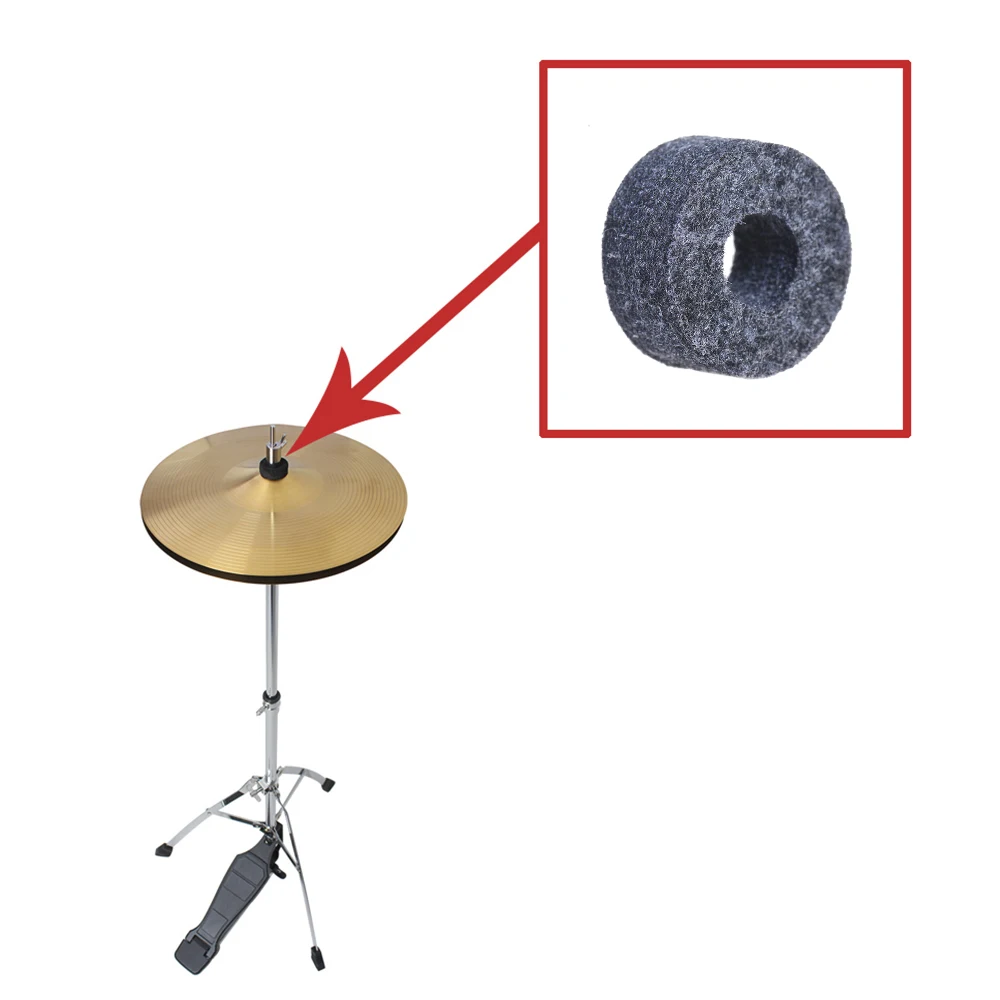 12 шт Cymbal Felts Hi Hat клатч войлочный барабан набор подставка войлочная шайба