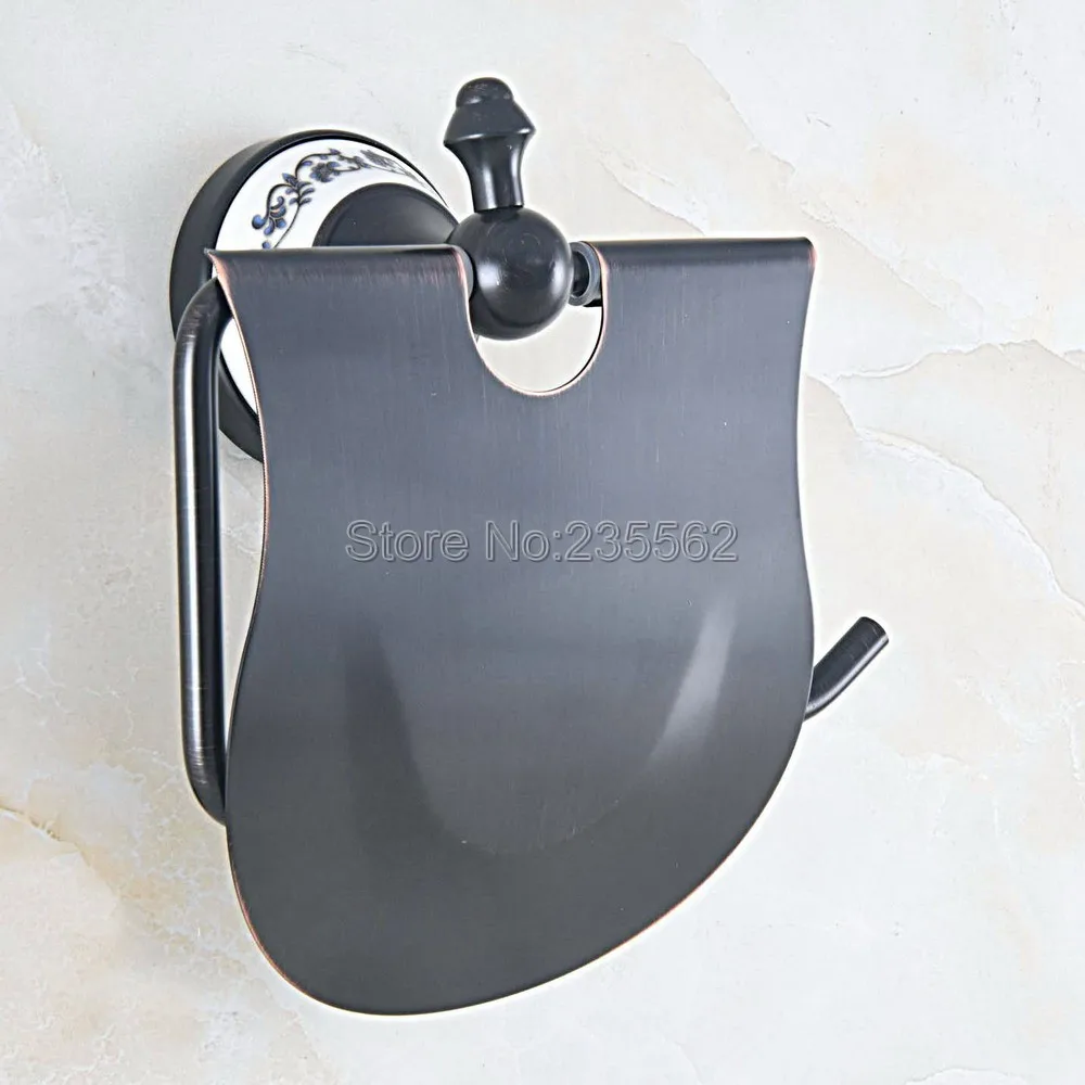 

Black Oil Rubbed Bronze Bathroom toilet Paper Holders Brass Bathroom Wall Mount Roll Tissue Rack Roll paper holder Lba754