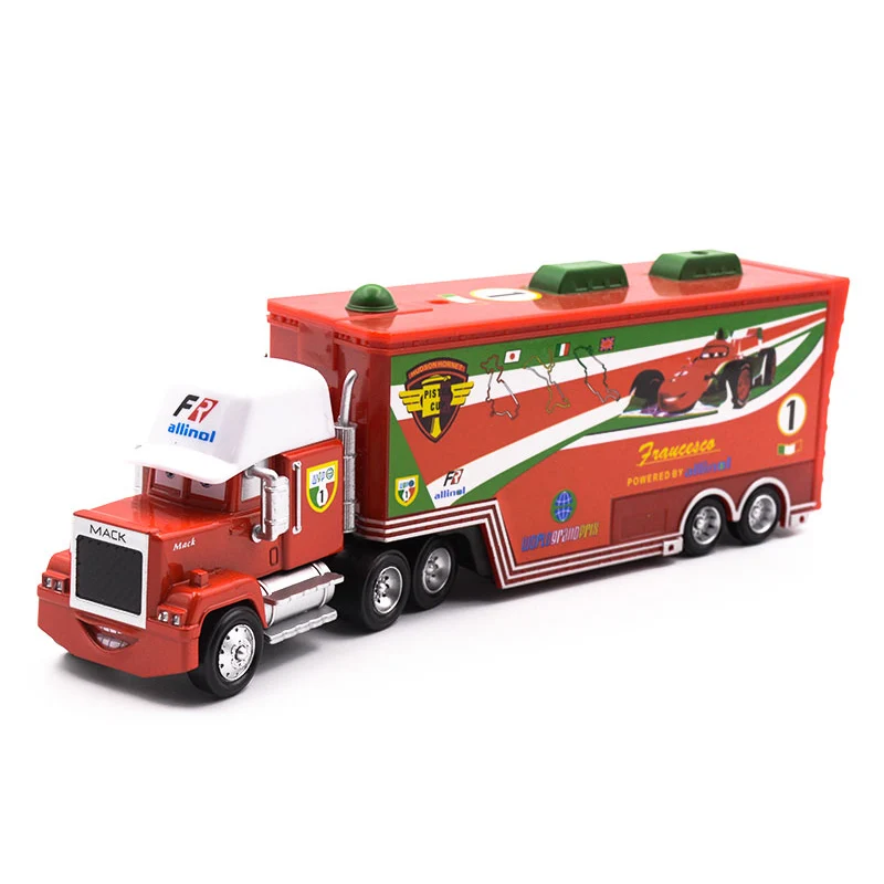 Дисней Pixar Тачки 2 3 игрушки Молния Маккуин Джексон шторм мак грузовик 1:55 литая под давлением модель автомобиля для детей рождественские подарки - Цвет: uncle 7