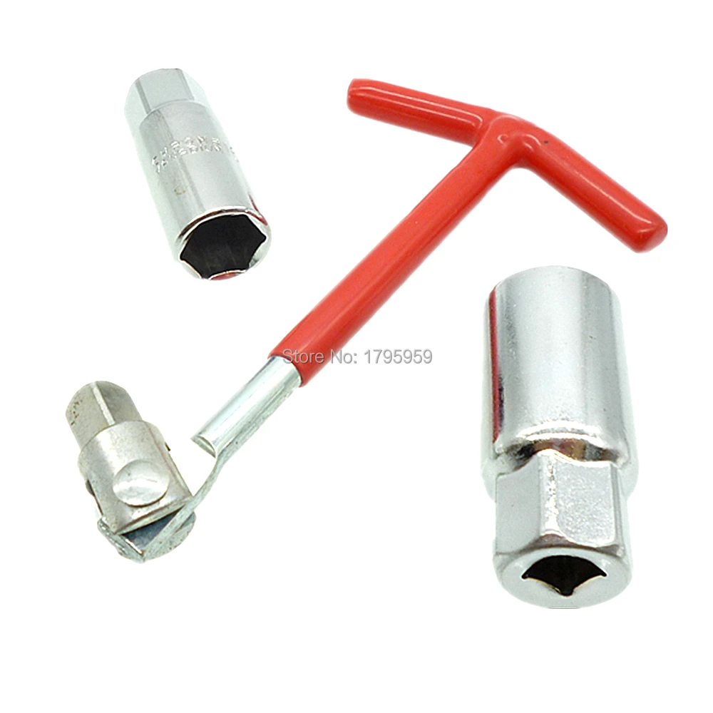 Spark Plug Removal Tool 3/8" Square Drive T Handle Flexible Spanner