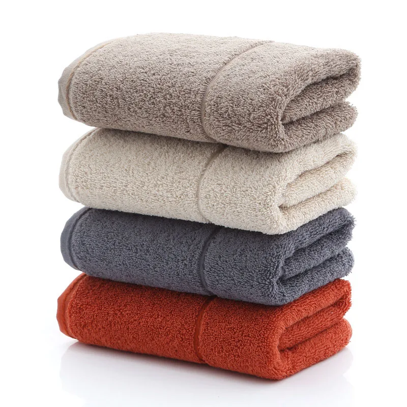 2Pcs/Lot Thickness Cotton Polyester Soft Bath Towel Bathroom Super