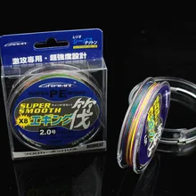 Сильный супер гладкий 8 провод оплетки 100 м лодка рафтинг рыболовная леска Япония PE плетеный Mianline палантин для озера/морской рыбалки