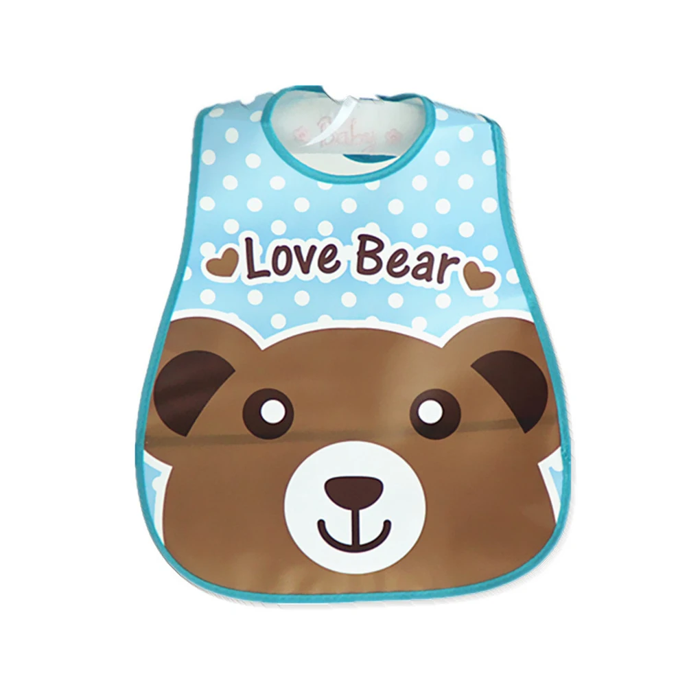 3pcs Cute Baby Bibs Toddler Waterproof Apron Cartoon Animals Children Feeding Smock Bib Baby Stuff Baby Bibs Infant Feeding Bib
