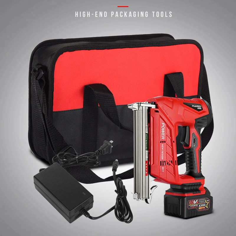 

Electric Nail Gun Stapler Nail Gun Woodworking Power Tools Straight Nail U Nail optional Electric Stapler F30/422/1022 3AH
