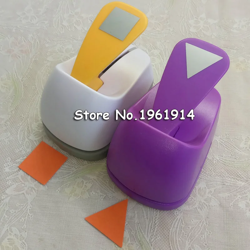 2 inch Triangle and Square Shaped hole punch set Puncher Crafts