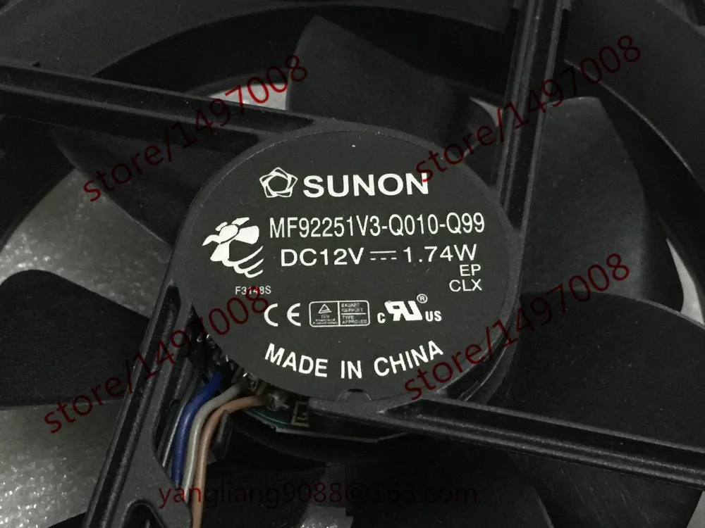 Ventilador de Refrigeração do Servidor Sunon 92x92x25mm Mf92251v3-q010-q99 dc 12v 1.74w - Imagem 3
