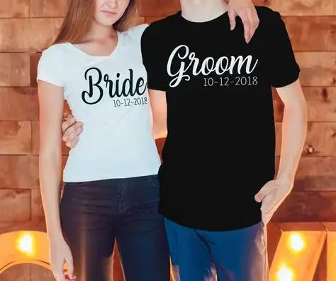 Camisetas personalizadas de para camisetas para novios, luna de miel, regalos el Día San Valentín, camisetas sin mangas - AliExpress