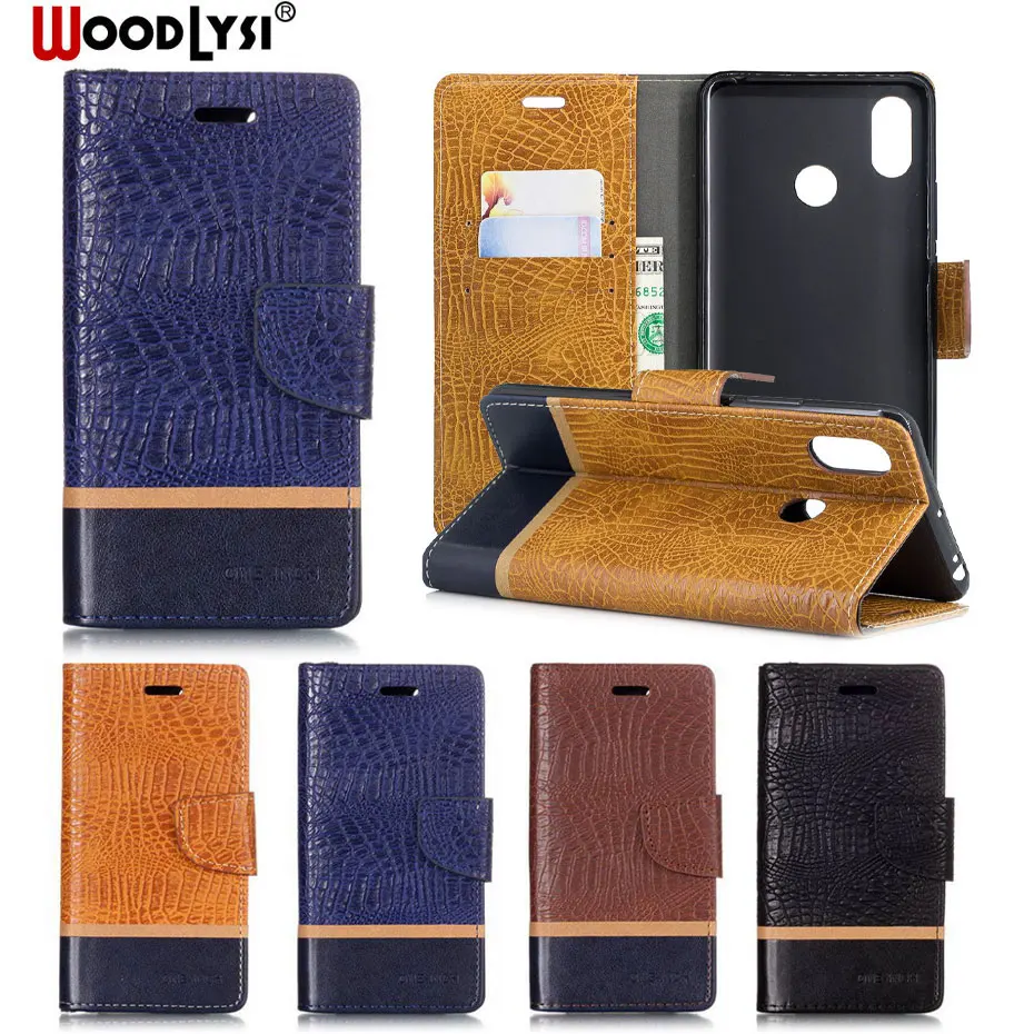 Mixed Colors Crocodile skin Case For Xiaomi Mi Max 3 Pu Leather Wallet Business Card Slots Phone Cover | Мобильные телефоны и