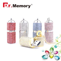 Clé USB en strass de luxe, support à mémoire de 4 gb 8 gb 16 gb 32 gb 64 gb, haute qualité, étanche, disque Flash 