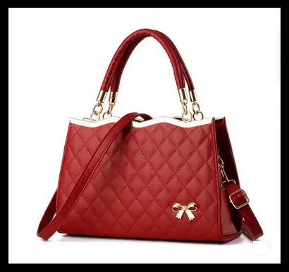 Zhe Ren Arco de Alta calidad mujeres bolso de cuero de la Marca del partido de tarde Bolso Crossbody totes el bolso de Hombro del enrejado de cuero suave de las mujeres sac - Цвет: Wine red