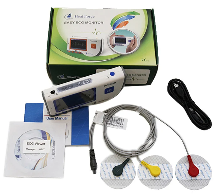 High Accuracy Measuring Heart Cardiac Detector Easy ECG Monitor Medical