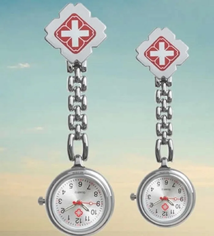 

nursing clock Steel Quartz Brooch Pocket Watch Verpleegster Horloge Fob Watches Medical Nurse Watch Dropship Clock Hot