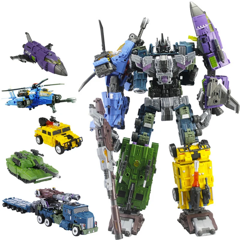 Трансформер WB стиль MBD Bruticus члены охват Blastoff Vortex Brawl Swindle 5 в 1 TF фигурки