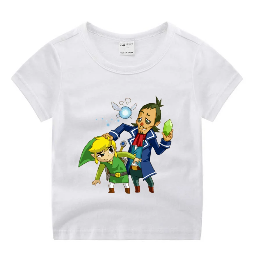 

Children Cartoon Movie The Legend of Zelda Funny Cartoon Print T-shirt Kids Summer O-Neck Tops Boys & Girls Tshirt Baby Clothes