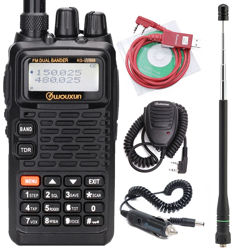 WOUXUN KG-UV899 VHF UHF двухдиапазонный двойной дисплей 1700 мАч батарея классический двухсторонний радио KG-UVD1P рация