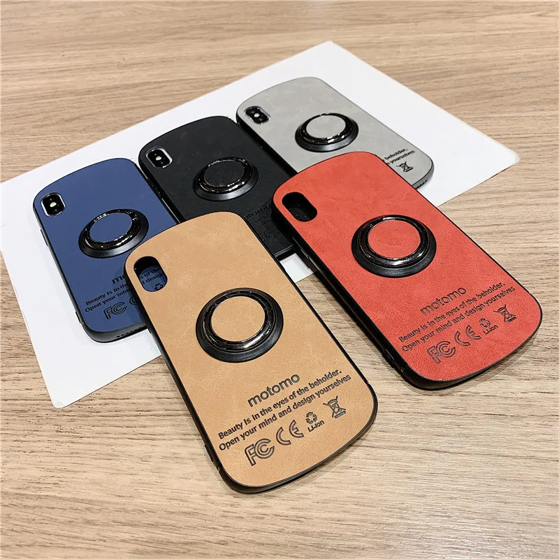 

Kickstand Finger Ring Coque for Iphone X Xr Case TPU+PC+Hign Fiber Arc Shaped Back Cover for IPhone 6 6s 7 8 Plus Xs Max Case