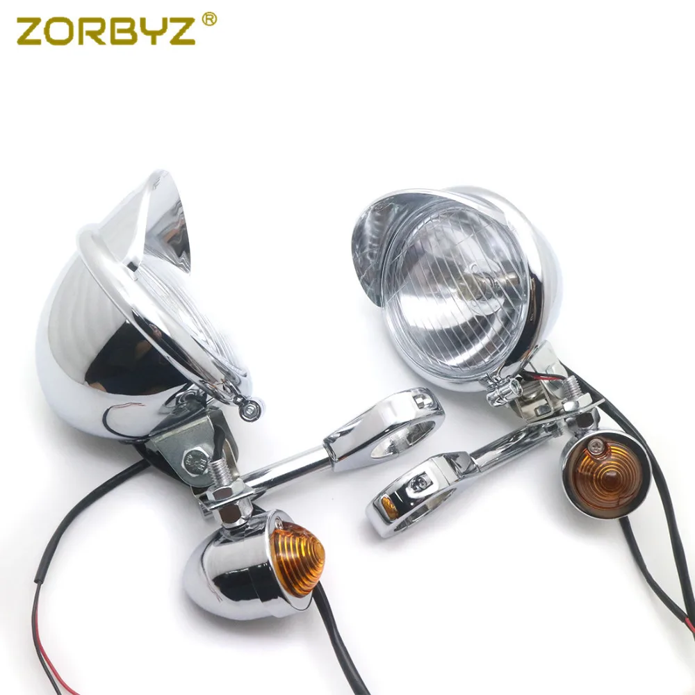 Мотоцикл ZORBYZ 39 мм/41 мм/49 мм хромированный указатель поворота противотуманные