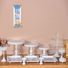 Белые Свадебные десерт лоток стойка для кексов, пирожное-Корзиночка Пан вечерние поставки 12 шт./компл