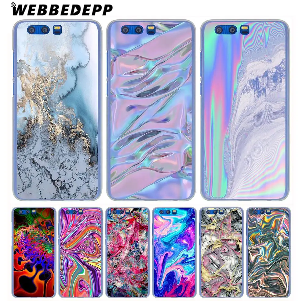 

WEBBEDEPP Marbling Mobile Phone Hard Case for Huawei Honor Play 9 8 8C 10 Lite 8X 7X 6A 7A Pro 2GB 3GB Cover