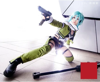 

Sword Art Online Asada Shino Sinon GGO fighting suit Cosplay Costume Halloween costume for adult