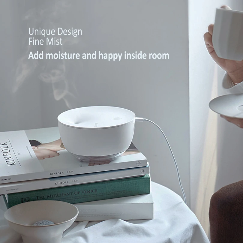 500ml USB Mini Air Humidifier with Aroma Diffuser 2