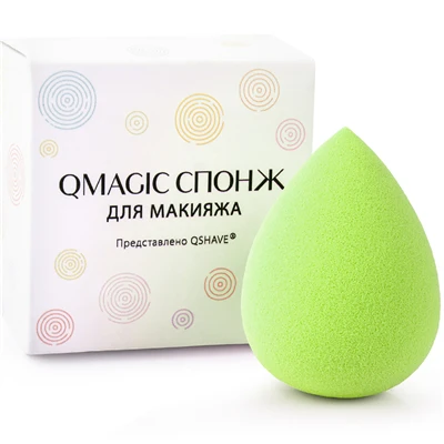 QMAGIC пуховка для нанесения основы под макияж в форме капли воды губки вода Косметическая Смешивание пудра Гладкий макияж губка инструмент - Цвет: Green