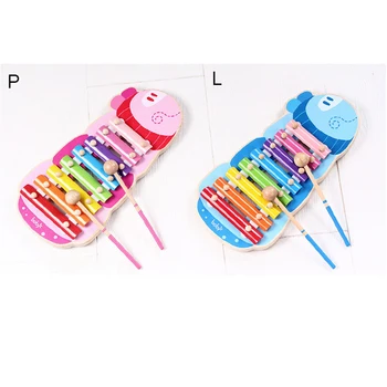 

8 Key Kids Cartoon Xylophone for Toddlers Babys Noise Maker Music Instrument Toys with Mallet