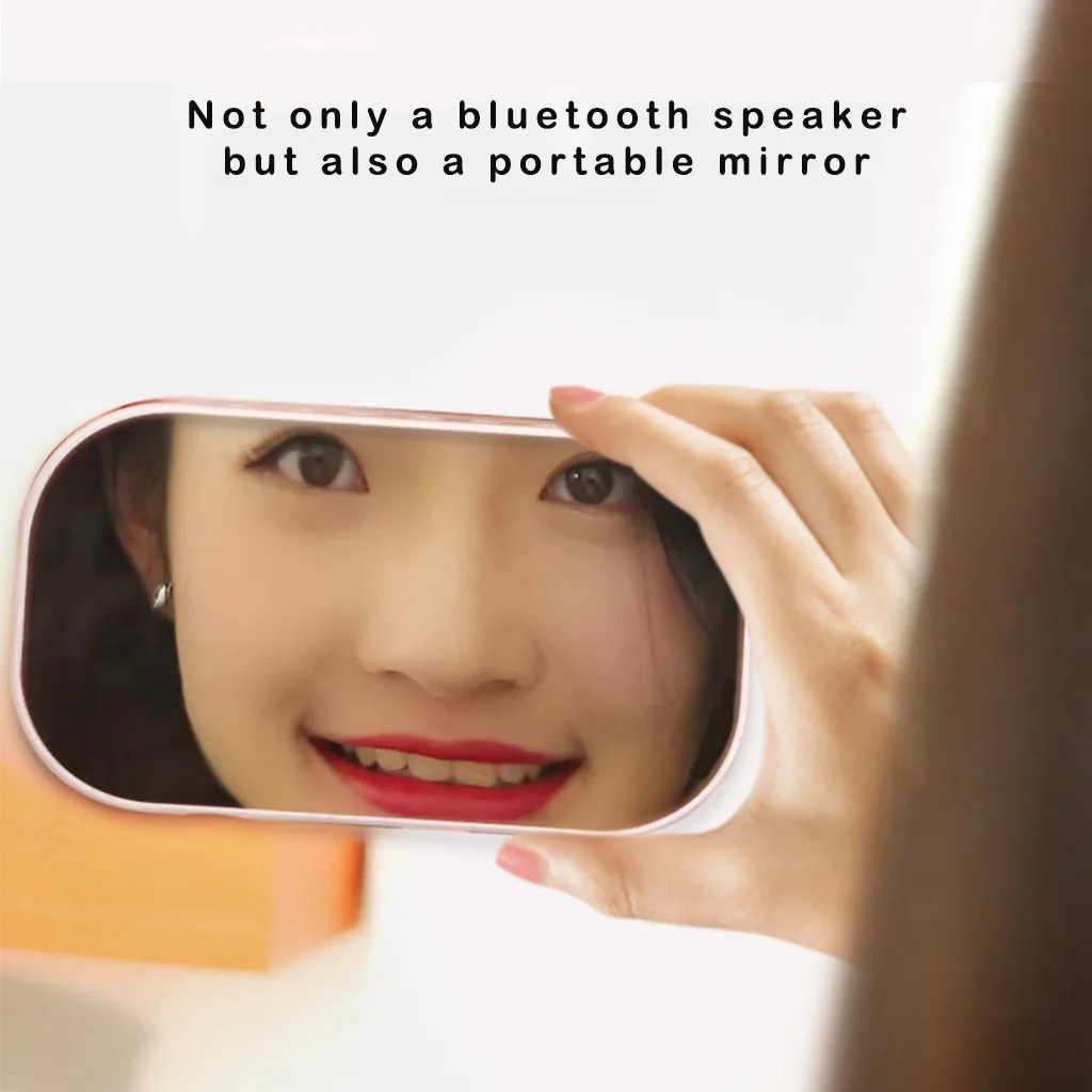 Вибрации Динамик yAyusi S2 двойной Динамик Зеркало Bluetooth Динамик Поддержка Часы с радиоприемником дропшиппинг