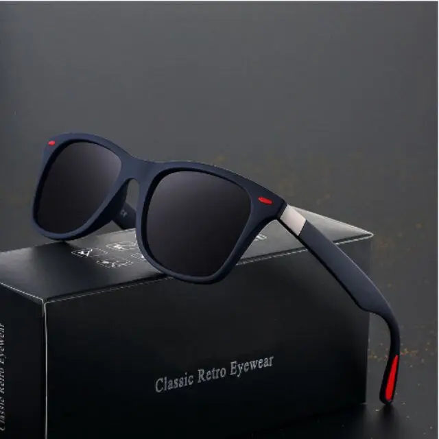 

BRAND DESIGN Classic Polarized Sunglasses Men Women Driving Square Frame Sun Glasses Male Female Goggle UV400 Gafas De Sol