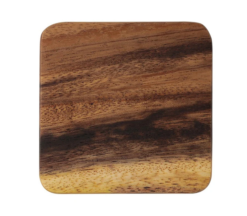 Mug Coaster Round Square Wood Cup Coaster Table Mat Kitchen Placemat Cup Pad Glass Teapot Drink Coasters Table Accessories (10-1)